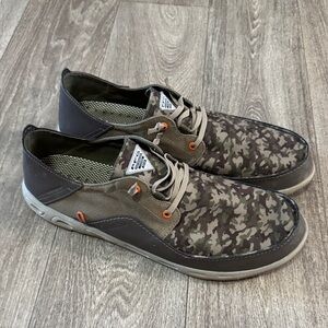 Columbia PFG men’s camouflage slip on shoes sz 16